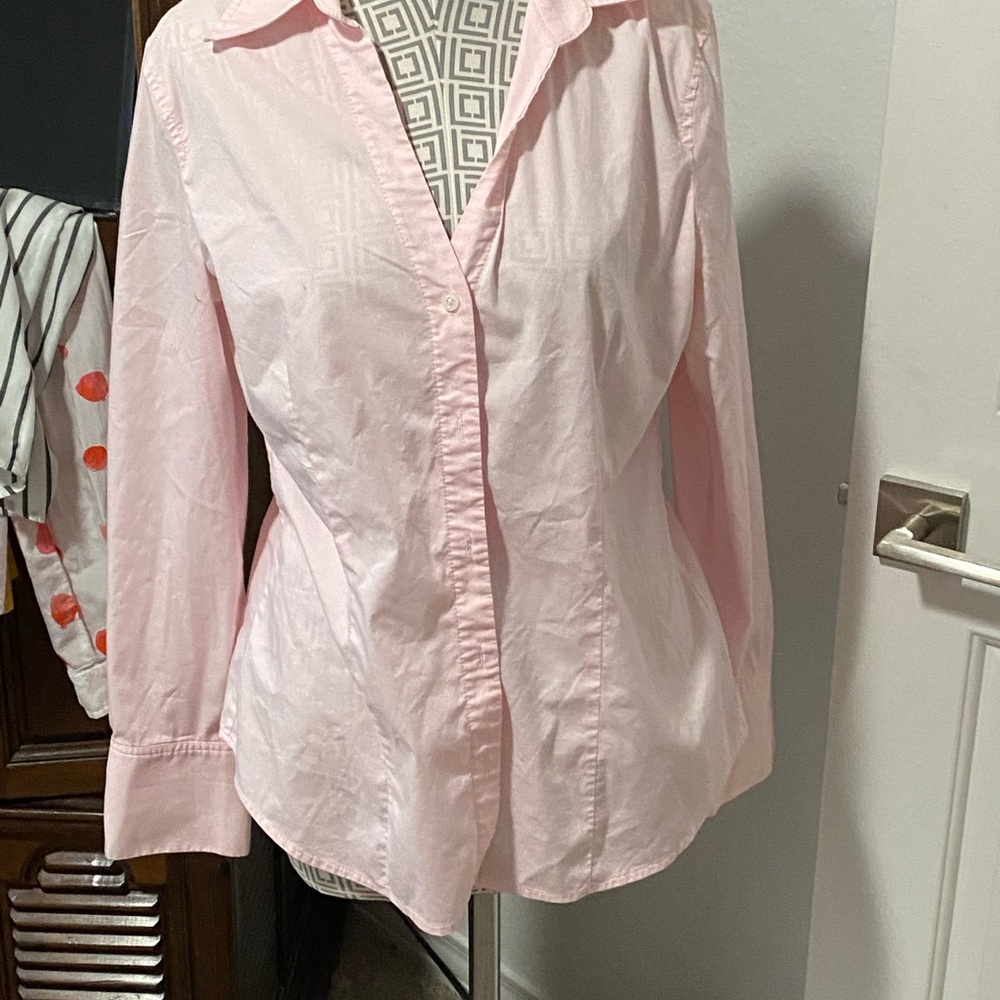 Pink full sleeve button down